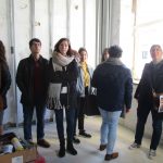alumnos visitan la obra de hotel
