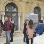 alumnos visitan la obra de hotel