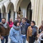 alumnos visitan la obra de hotel